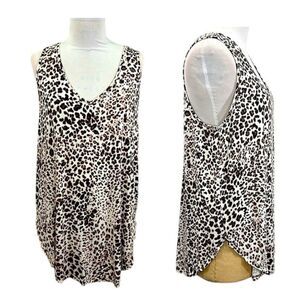 Torrid Soft Knits Tank Size 3 3X Leopard Print Light Flowy